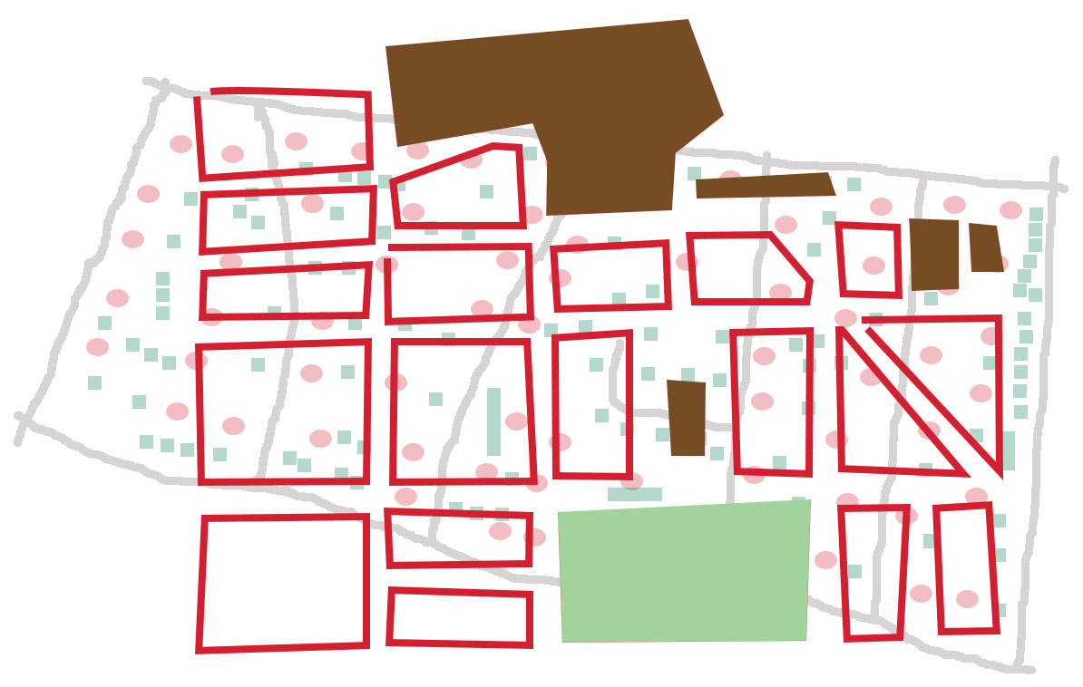 Eksempelområde med del av Grünerløkka som overlegg